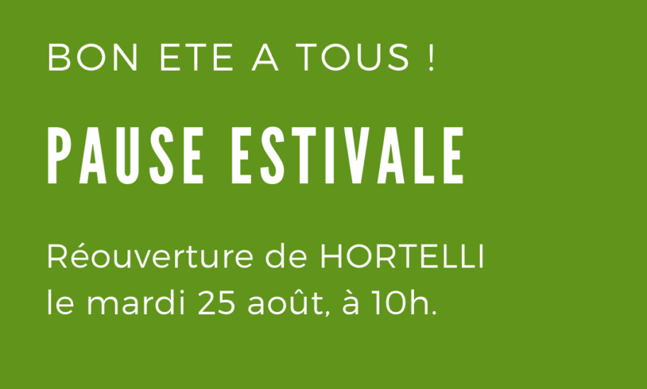 Pause estivale